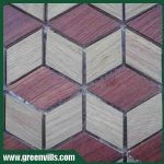 Solid wooden mosaic